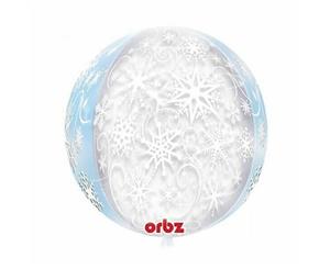 Shape Orbz Frozen Snowflakes 38cm x 40cm Foil Balloon