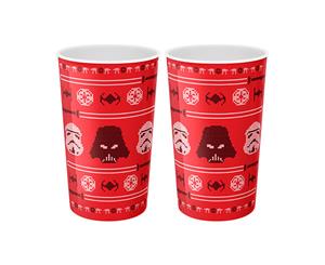 Star Wars Red Christmas Tumbler Cup Mug