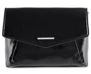 Tony Bianco Hugo Clutch Handbag - Black Patent