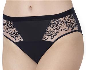 Triumph Women's Dahlia Florale Maxi Brief - Black