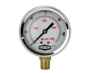 Water and Air Pressure Gauge New 1/4" Brass BSPT Thread 0 - 1160psi/8000kpa