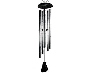 120cm Silver Relaxation Inspirational Tubed Wind Chime High Quality Sound - Silver