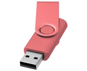 Bullet Rotate Metallic Usb Stick (Pink) - PF1525