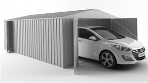 EasyShed 7530 Garage Shed - Zincalume