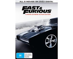 Fast & Furious 8 movie Collection DVD Region 4