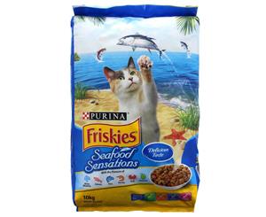 Friskies Cat Food Seafood Sensations 10kg Purina Premium Dry Food Health