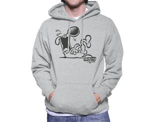 Grimmy Laughing Men's Hooded Sweatshirt - Heather Grey