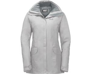 Jack Wolfskin Womens/Ladies Kiruna Trail Waterproof Windproof Coat - Grey Haze