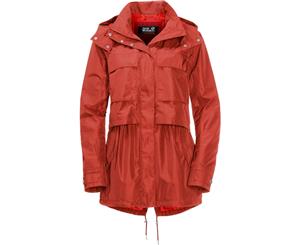 Jack Wolfskin Womens/Ladies Rosamond Waterproof Windproof Parka Jacket - Volcano Red