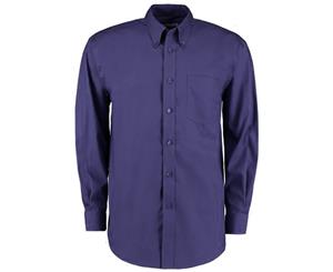 Kustom Kit Mens Corporate Long Sleeve Oxford Shirt (Midnight Navy) - RW6332