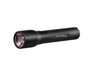 LED Lenser P14 Focusable AA Flashlight 800Lm 350m range + Batteries - Black