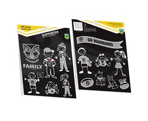 NRL New Zealand Warriors FAMILY Car Sticker Sheet 14 image