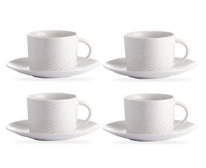 Noritake WoW Dune Cup and Saucer Set of 4