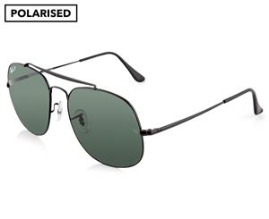 Ray-Ban General 3561 Polarised Sunglasses - Black/Green