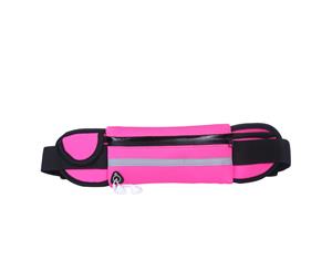 SPORX Light Slim Running Belt Zip Waist Pouch 4 colour Pink