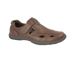 Scimitar Mens Touch Fastening Sandal (Brown) - DF1622