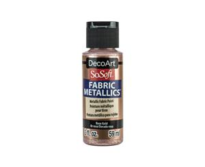 SoSoft Fabric Acrylic Metallic Paint 2oz - Rose Gold