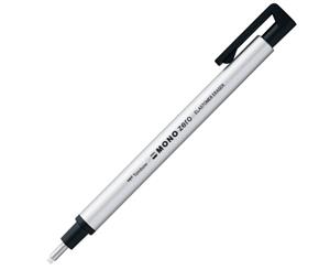 Tombow Mono Zero Round Eraser 2.3mm Silver