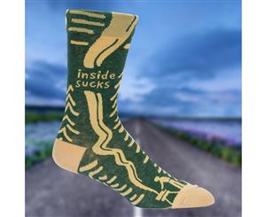 'Inside Sucks' Mens Crew Socks