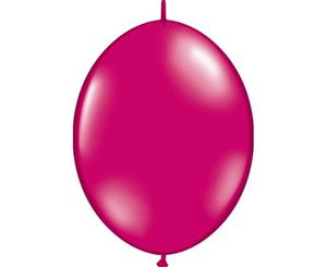 15cm Magenta Jewel Quick Link Latex Balloons Pack of 50