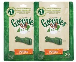 2 x Greenies Dental Chew Dog Treats 20pk