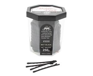 555 Bobby Pins 2" Matt Black 250g Made In Japan