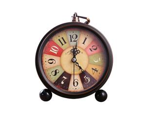 6 inch Vintage Non-Ticking Table Desk Alarm Clock