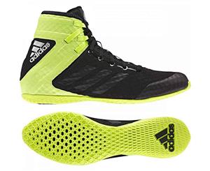 Adidas Speedex Boxing Shoes Boots Black & Yellow Lace Up