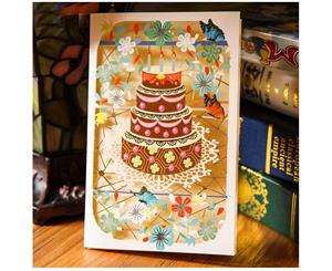 Birthday cake Pop Up Greeting Card