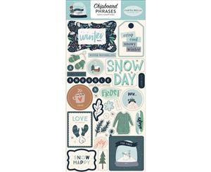 Carta Bella - Snow Much Fun Chipboard 6inch X13inch - Phrases