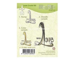 Leane Creatief Clear Stamps - With Love