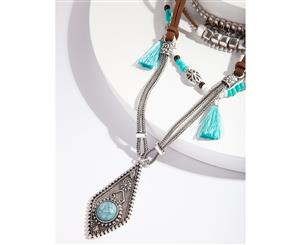 Lovisa Brown Multi Row Tassel Necklace