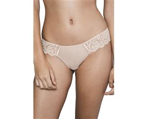 Maison Lejaby 13862 Gaby Floral Lace Tanga - Smoky Pink