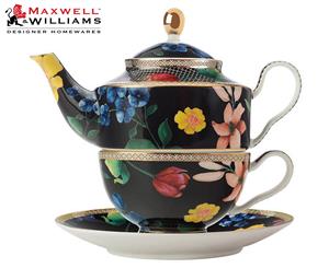 Maxwell & Williams 380mL Teas & C's Contessa Tea For One Teapot w/ Infuser - Black