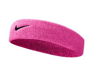 Nike Mens Swoosh Stretchy Cotton Workout Sweat Headband - Pink GazeOil Grey