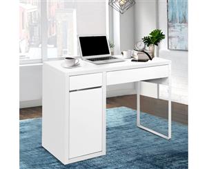 Office Computer Desk Study Table Home Metal Storage Cabinet White Drawer