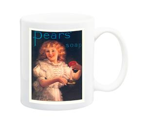 Pears Soap Girl With Candle Poster Mug - 11 Fluid Oz