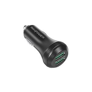 Ravpower 40W 3A Dual QC 3.0 Car Charger 2 USB port Quick Charge Power Charging