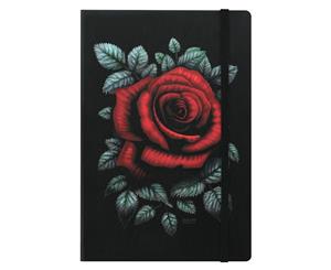 Requiem Collective Cardinal Rose A5 Hard Cover Notebook (Black) - GR1088