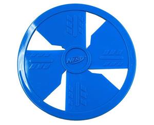 Rubber Dog Flyer Frisbee - Blue - Large 25cm (NERF)