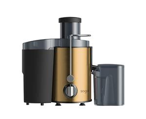 SOGA Juicer 400W Professional Stainless Steel Whole Fruit Vegetable Juice Extractor Diet Gold