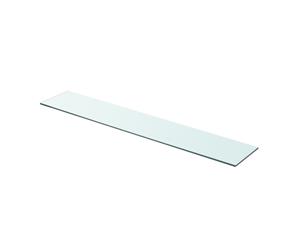 Shelf Panel Glass Clear 90x15cm Wall Display Bracket Ledge Plate Sheet