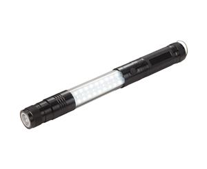 Stac Telescopic Flashlight With Cob Sidelight (Solid Black) - PF420