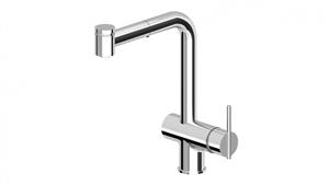 Zucchetti ZXS Pull Out with 2 Jet Handspray Sink Mixer