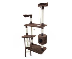 Cat Tree Multi Level Scratcher FUJI 158cm BROWN