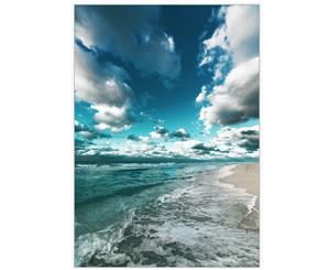 Cooper & Co Framed Wall Art Blue Sjy and Water 140 x 100 cm