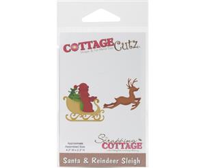 CottageCutz Die-Santa & Reindeer Sleigh 4.2&quotX2.3"