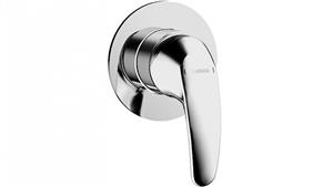 Hansa Pico 90mm Shower/Bath Mixer with In Wall Body