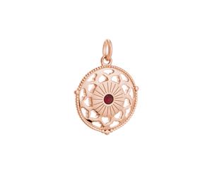 Kirstin Ash Filigree Travel Coin Charm w/ 18K Rose Gold Vermeil