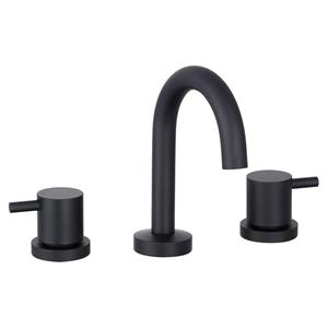 Mondella WELS 4 Star 7.5L/min Black Resonance Pin Lever Basin Set